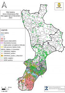 PSA Aggiornamento Situazione Epidemiologica Regione Calabria al 23 Novembre 2023